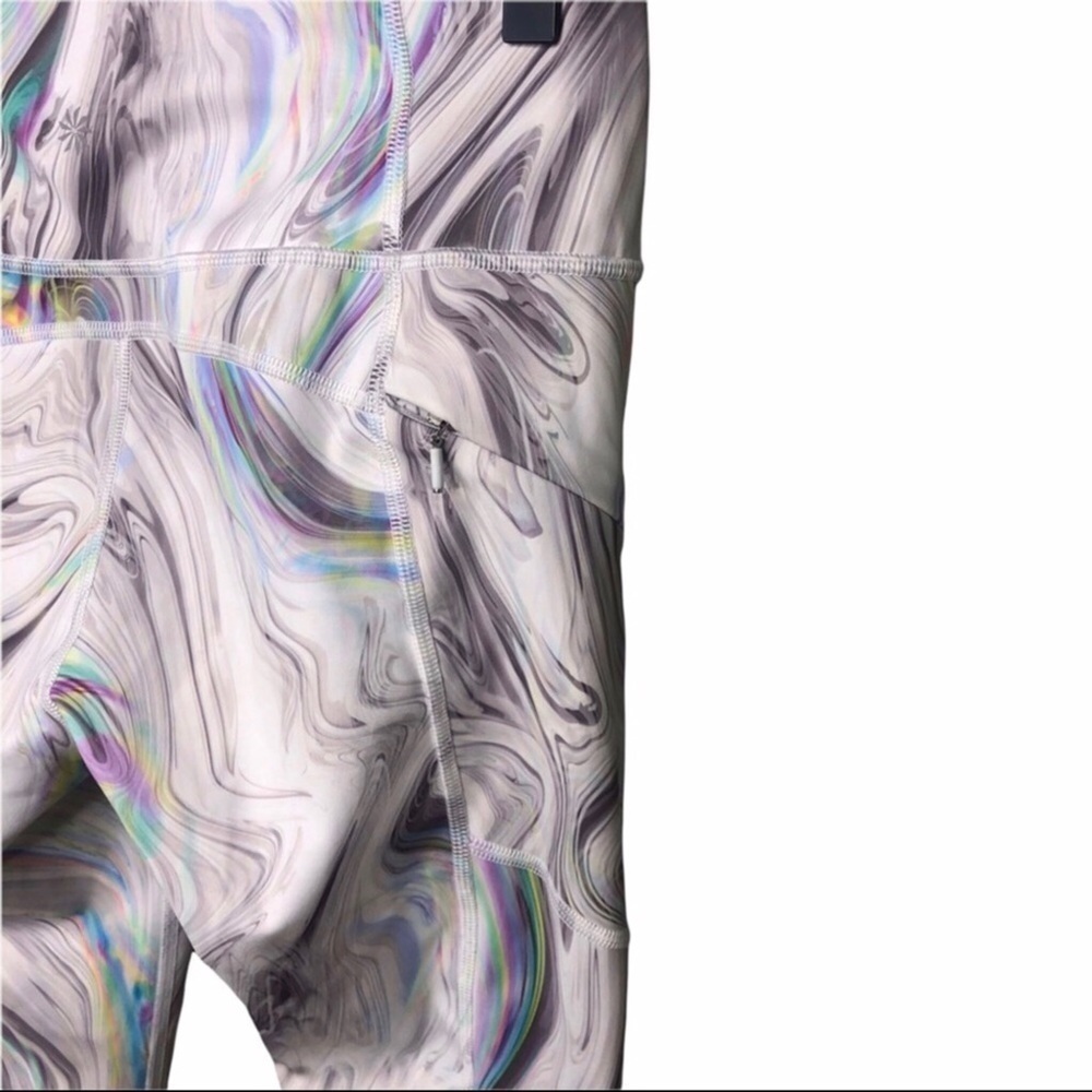 Athleta Contender Opal Capri Powerlift Leggings Size XS Pastel Pattern - Picture 7 of 12